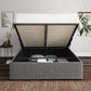 Napoli Arran Pebble Upholstered Ottoman Bed Frame Only