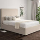 Napoli Boucle Ivory Upholstered Ottoman Bed Frame Only