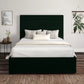 Napoli Hugo Bottle Green Upholstered Ottoman Bed Frame Only