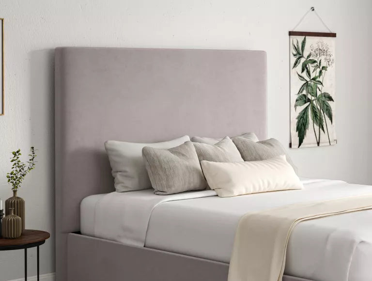 Napoli Hugo Dove Upholstered Ottoman Bed Frame Only