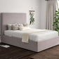 Napoli Hugo Dove Upholstered Ottoman Bed Frame Only