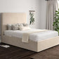 Napoli Hugo Ivory Upholstered Ottoman Bed Frame Only