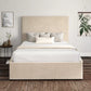 Napoli Hugo Ivory Upholstered Ottoman Bed Frame Only