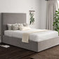 Napoli Hugo Platinum Upholstered Ottoman Bed Frame Only