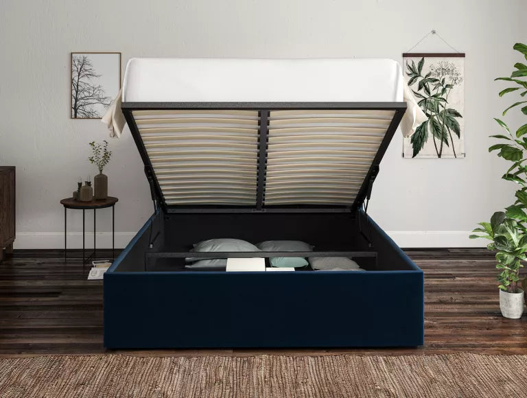 Napoli Hugo Royal Upholstered Ottoman Bed Frame Only