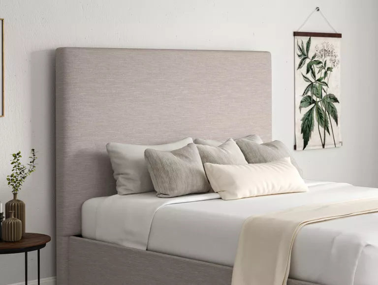 Napoli Linea Fog Upholstered Ottoman Bed Frame Only