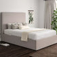 Napoli Linea Fog Upholstered Ottoman Bed Frame Only