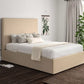 Napoli Linea Linen Upholstered Ottoman Bed Frame Only