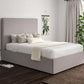 Napoli Trebla Chalk Upholstered Ottoman Bed Frame Only