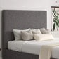 Napoli Trebla Charcoal Upholstered Ottoman Bed Frame Only