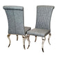 Nicole Dining Chair with Plain Back, Line & Cross Stitch