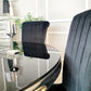 Louis 1.3m Round Dinning Table Set With Black Chairs