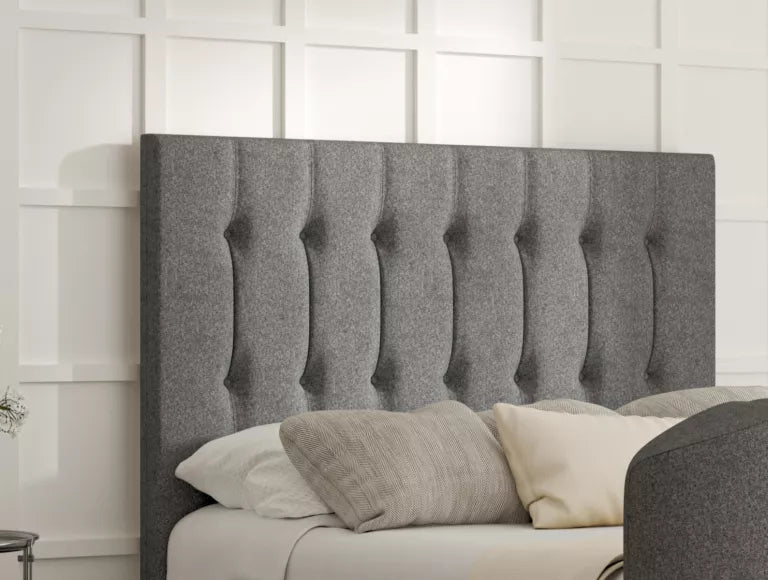 Dorchester Upholstered Arran Pebble Ottoman TV Bed - Bed Frame Only