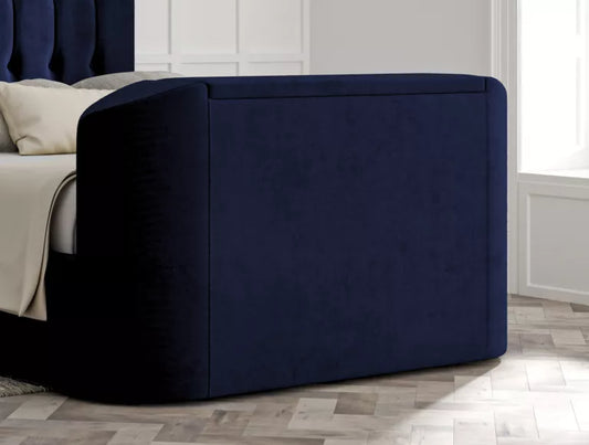 Dorchester Upholstered Hugo Royal Ottoman TV Bed - Bed Frame Only