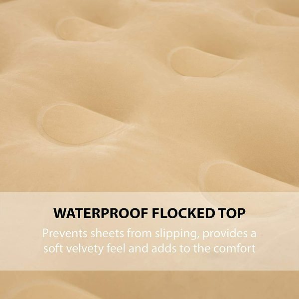 Inflatable High Raised Air Bed Mattress Built- in Electric Pump Double Bed Size