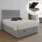 Albans Ottoman End Lift Storage Divan Bed - Optional Headboard