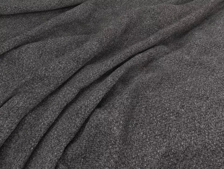 Milano Trebla Charcoal Upholstered Ottoman Bed Frame Only