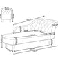 Right Hand Chaise Lounge NIMES Velvet Green