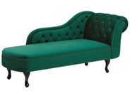 Right Hand Chaise Lounge NIMES Velvet Green