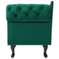 Right Hand Chaise Lounge NIMES Velvet Green