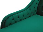 Right Hand Chaise Lounge NIMES Velvet Green
