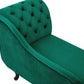 Right Hand Chaise Lounge NIMES Velvet Green