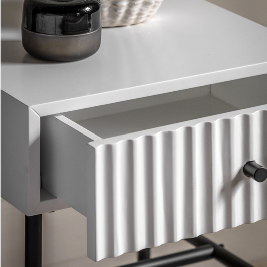 Arabella Bedside Table - White